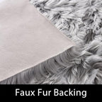 Latepis 3x5 Faux Sheepskin Rug, Faux Fur Rug - Image 3