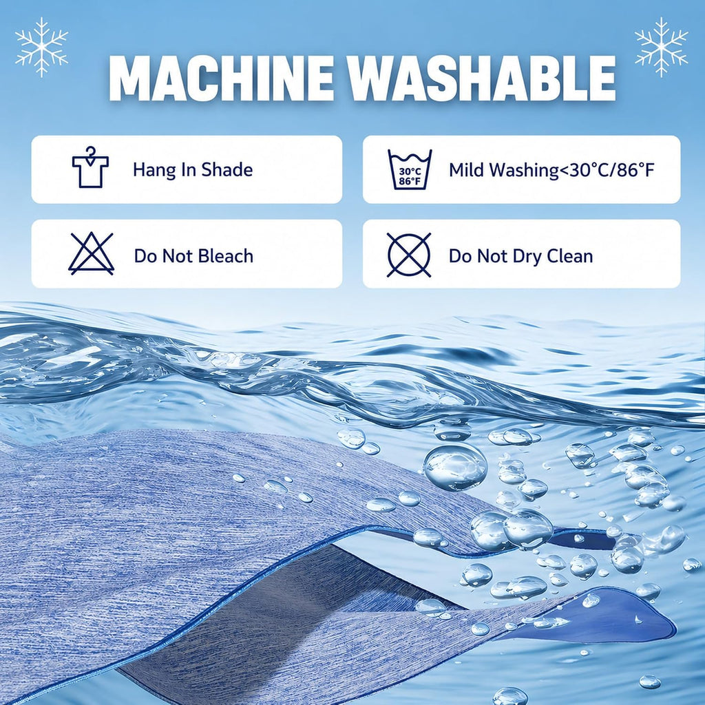 Cooling Blanket Queen Size for Hot Sleepers, Q-Max >0.4, 90 x 90 Inch, Blue