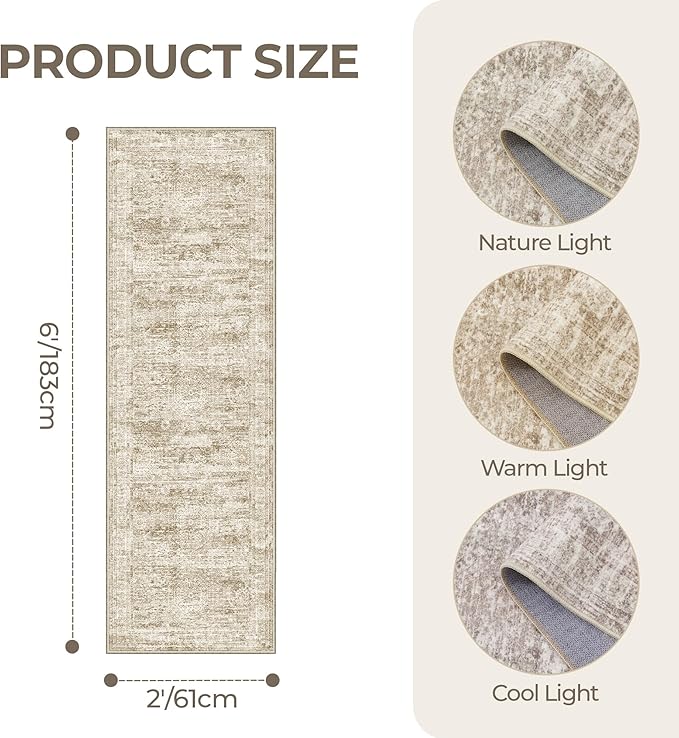 Washable Runner Rugs for Bedroom - Image 2