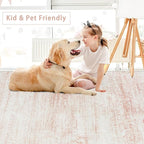 Washable Rugs 5x7 Area Rugs for Living Room, Dining Room- Ultra Soft Faux Wool - Image 6