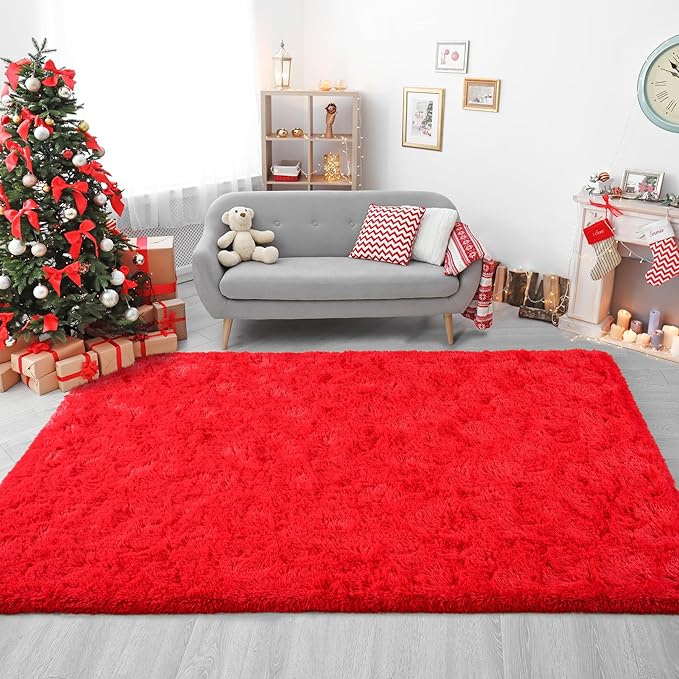 Chicrug Soft Area Rug for Bedroom Living Room Plush Fluffy Rug 8x10 Feet - Image 6