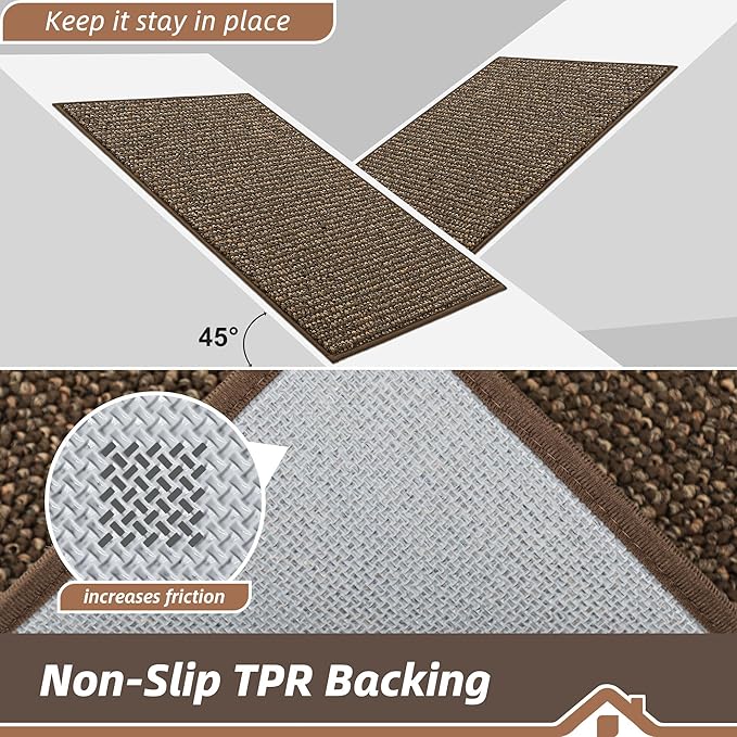 BEQHAUSE Kitchen Rugs 24"x36", Non-Slip Kitchen Mats - Image 4