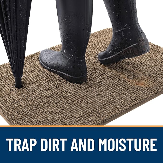 OLANLY Dog Door Mat for Muddy Paws 32x20, Absorbs Moisture and Dirt, Absorbent - Image 2