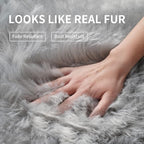 Small Faux Fur Rug, 2x4 ft Ultra Soft Sheepskin Rugs Chair Sofa Cover Seat Pad - Image 4