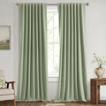 MIULEE 100% Blackout Linen Curtains by MIULEE