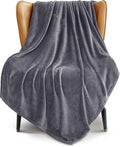 Exclusivo Mezcla Fleece Dark Grey Throw Blanket by ExclusivoMezcla