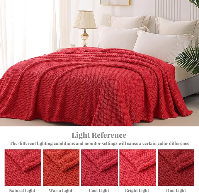 Whale Flotilla King Size Fuzzy Fleece Blanket - Image 9