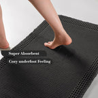 RESARE Waffle Bath Mat for Bathroom, Super Absorbent Bathroom Rugs Non Slip - Image 3