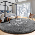 Amdrebio Grey Round Area Rugs 7Ft - Image 7