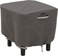 Classic Accessories Ravenna Water-Resistant 21 Inch Square Patio Ottoman/Table Cover, Outdoor Table Cover