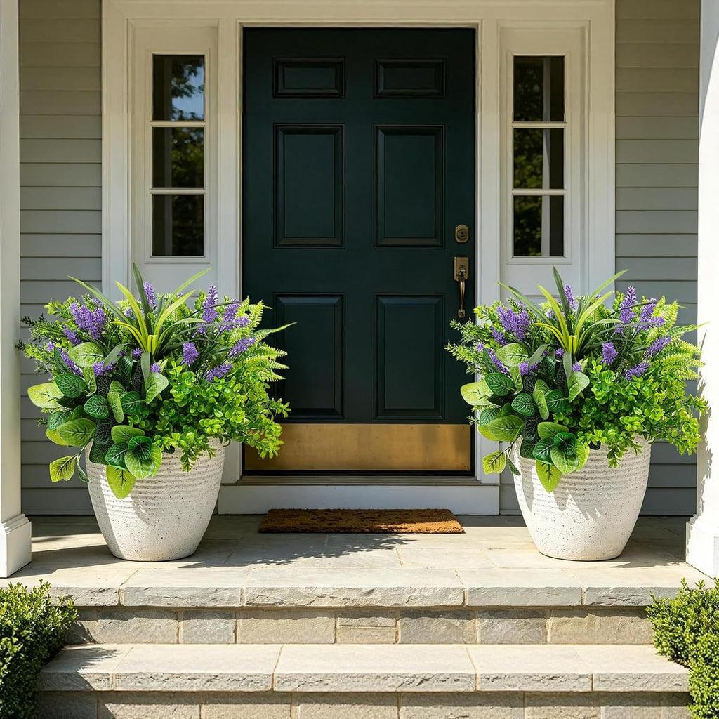 Faux Outdoor Plants UV Resistant 15Pcs artificial flowers for outdoors