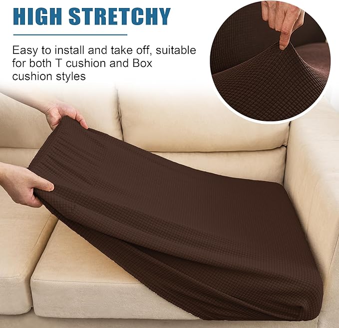 Water-Repellent Sofa Cushion Slipcovers Stretch Camper Dinette Cushion Covers - Image 5