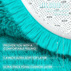 OLANLY Teal Blue Round Rugs for Bedroom - Image 6