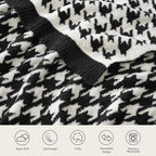 Snuggle Sac Houndstooth Throw Blanket - Image 3