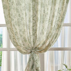 jinchan Linen Floral Curtains for Living Room - Image 6
