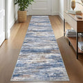 KOZYFLY Modern Abstract Hallway Runner, 2x10 Washable Rug Runner Non-Slip Soft by KOZYFLY