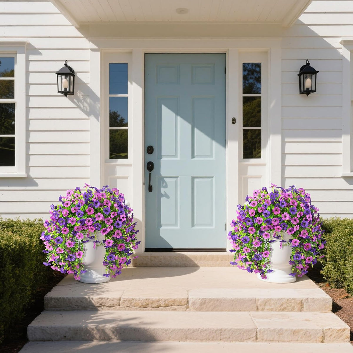 Artificial Fake Flowers Plants for Outdoor UV Resistant Spring Decoration