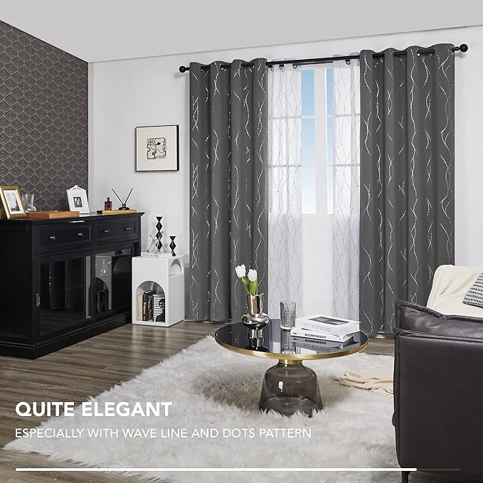 Deconovo Blackout Curtains, Thermal Insulated Soundproof Curtain Drapes - Image 5
