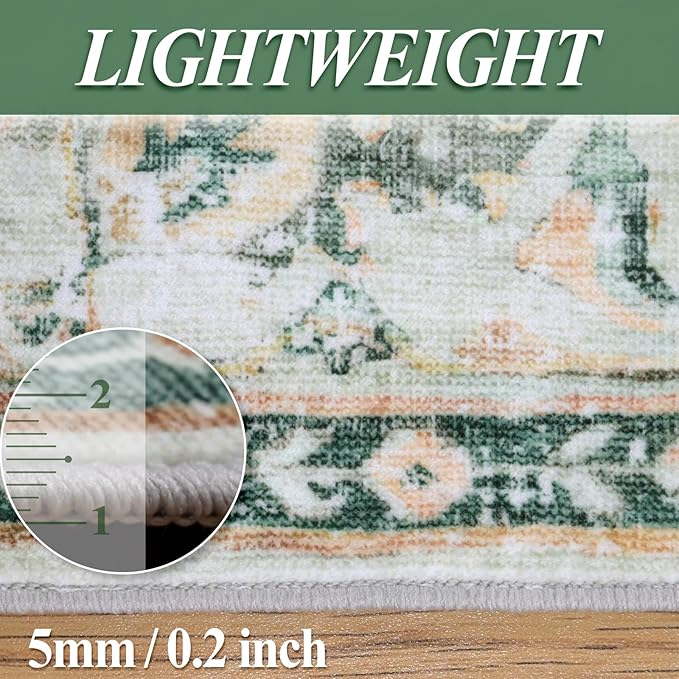 8x10 Boho Area Rug, Machine Washable Area Rugs 8x10 - Image 4