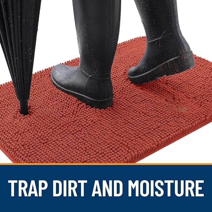 OLANLY Dog Door Mat for Muddy Paws 54x24, Absorbs Moisture and Dirt, Absorbent - Image 2