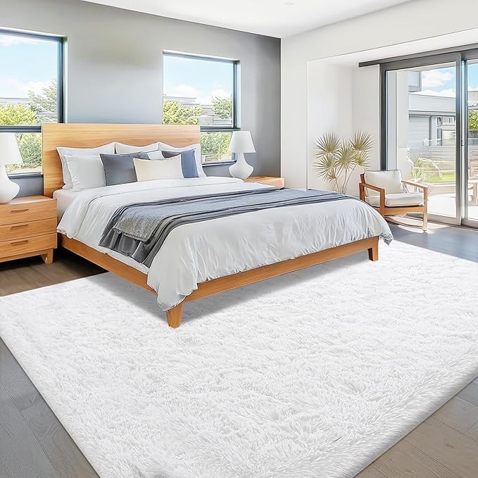 8x10 Area Rugs for Living Room: Fluffy Shag Soft Washable Rug Large Fuzzy Plush - Image 6