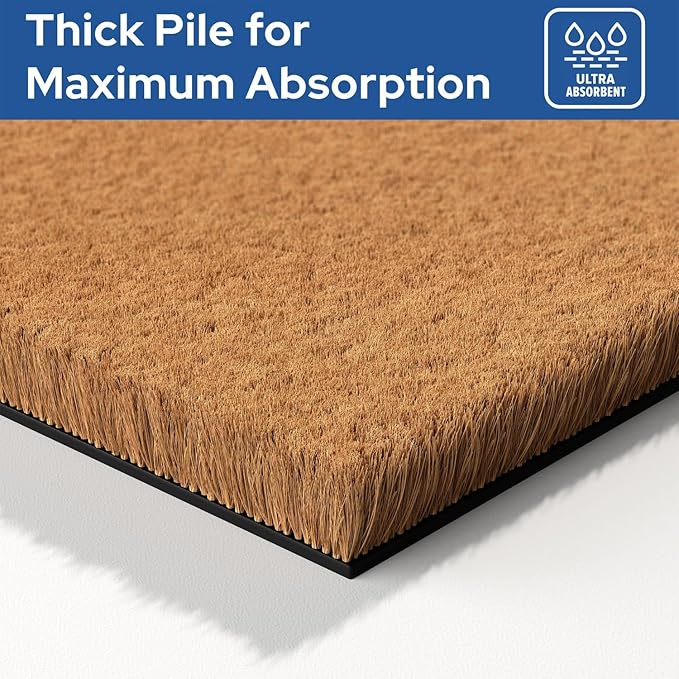 Barnyard Designs Natural Coco Coir Heavy Duty Backing Doormat - Image 6