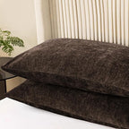 CaliTime Throw Pillow Covers Decorative 20 X 26 Inches Pack of 2 Cozy Chenille - Image 3