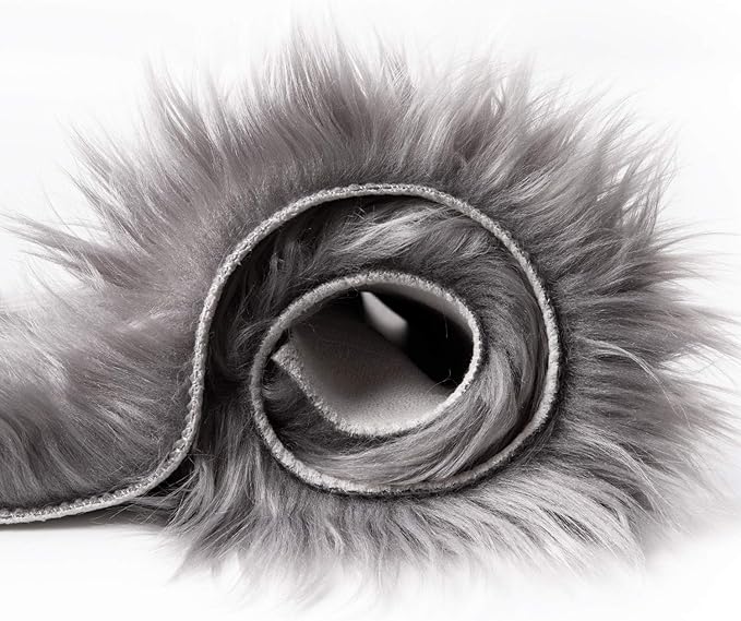 Ashler faux fur rug, Fluffy Shaggy Area Rug Ultra Soft 3 x 5 Feet Rectangle Fur - Image 7