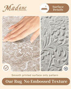 Madane 2x3 Washable Rugs for Entryway, Low Pile Non-Slip Small Area Rug Kitchen - Image 4
