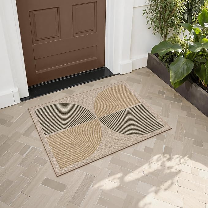 Lahome Enfys Rainbow 20"x32" Door Mat Indoor Entrance, Small Indoor Outdoor - Image 2