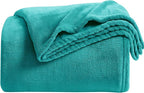 KMUSET Fleece Blanket Twin Size Teal Lightweight Super Soft Cozy Luxury Bed by COZYBLANKETHappyHomeLife