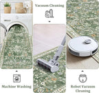 Yamaziot Washable Runner Rug 3x6 – Floral Non Slip Boho Hallway Runner Rug - Image 3