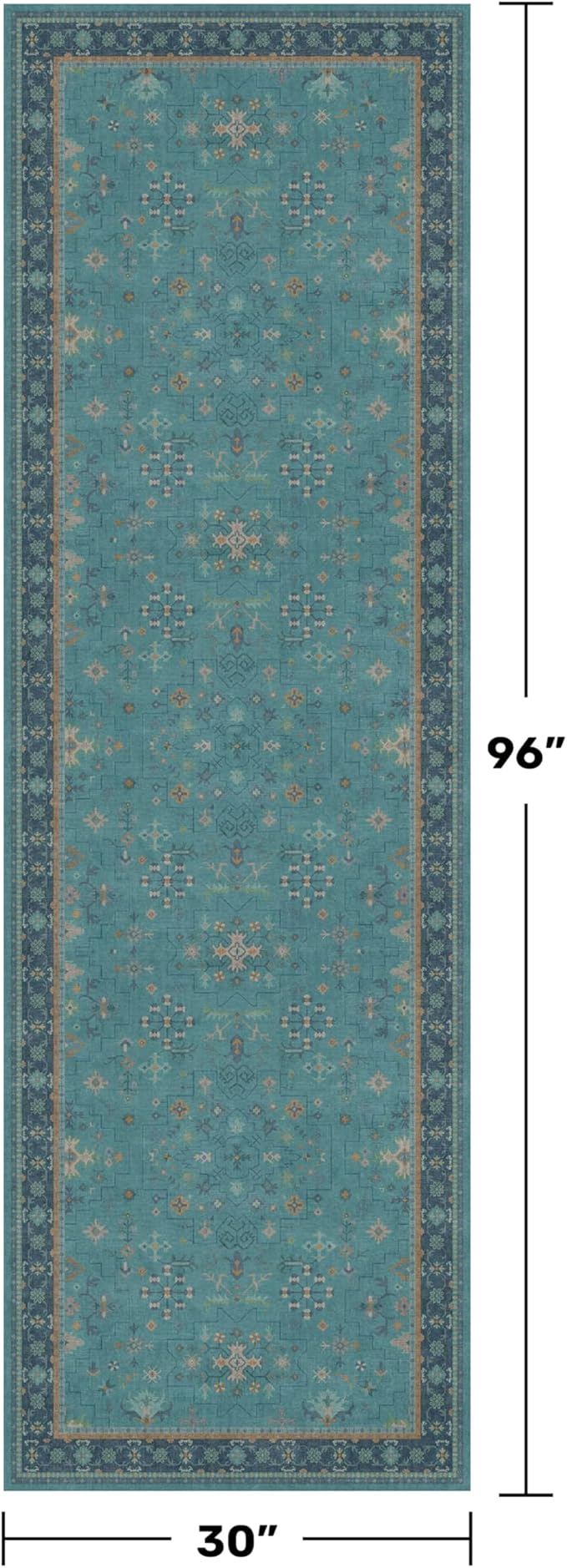 Boho 2'6"x8' Wide Hallway Runner Rugs - Image 2