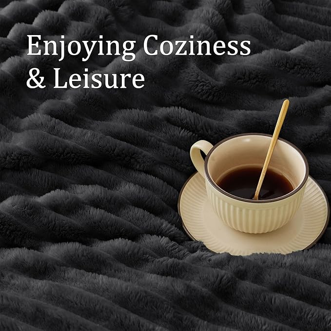 BEDELITE King Size Blanket for Bed, 300GSM Soft & Warm Fleece Blanket, - Image 5