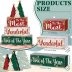 Moucuny 4 Pcs Christmas Tree Table Decorations