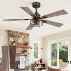 Fanbulous 42 Inch Farmhouse Rustic Ceiling Fan with Light & Remote