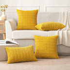 MIULEE Pack of 2 Corduroy Decorative Throw Pillow Covers 16x16 Inch Soft Boho - Image 5