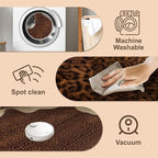 Faux Antelope Cheetah Print Rug, Leopard Rug 6.2x8.2 Faux Animal Print Skin - Image 4