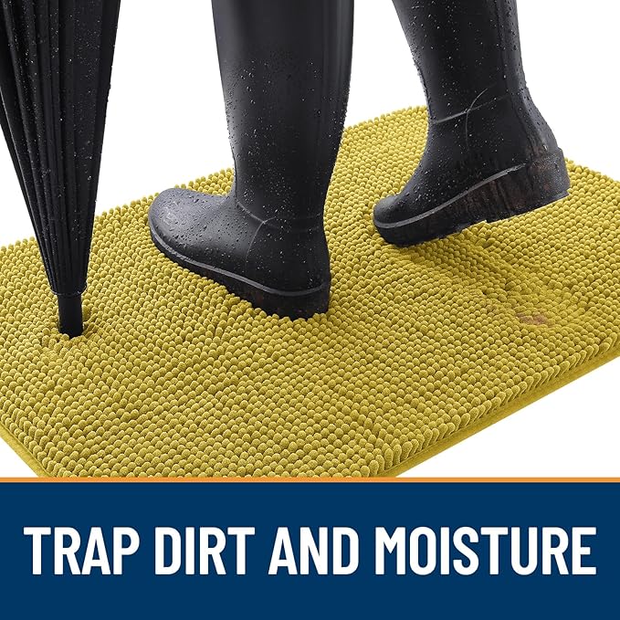 OLANLY Dog Door Mat for Muddy Paws 36x24, Absorbs Moisture and Dirt, Absorbent - Image 2