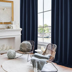 Deconovo Blackout Curtains, Thermal Insulated, W42 x L63 2 Panels, Back Tab - Image 4