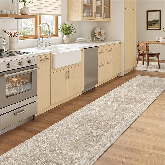Madane Runner Rug 2x10 for Hallway, Kitchen Non-Slip Runner Rug - Image 2