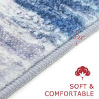KOZYFLY Modern Abstract Washable Rug Runner 2x7 Hallway Runner Rug Non-Slip - Image 2