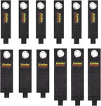 12-Pack Heavy Duty Storage Straps, Hook and Loop Hanging Storage Straps Cord Wrap Keeper for Cords, Hoses, Rope, RV, Boat, Garage Organization (D-12)