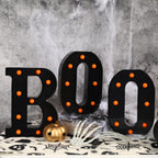 Halloween Decorations-3 Marquee Light up Letters "BOO" Decorative Sign