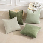 MIULEE Decorative Throw Pillow Covers Set of 4 Summer Light Green Gradient - Image 3