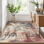 IOHOUZE Abstract Area Rug 4x6 Ft Washable Rugs - Image 8