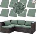 Outdoor Cushion Covers Set, Replacement by SUKAIKEQA