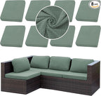 Outdoor Cushion Covers Set, Replacement by SUKAIKEQA