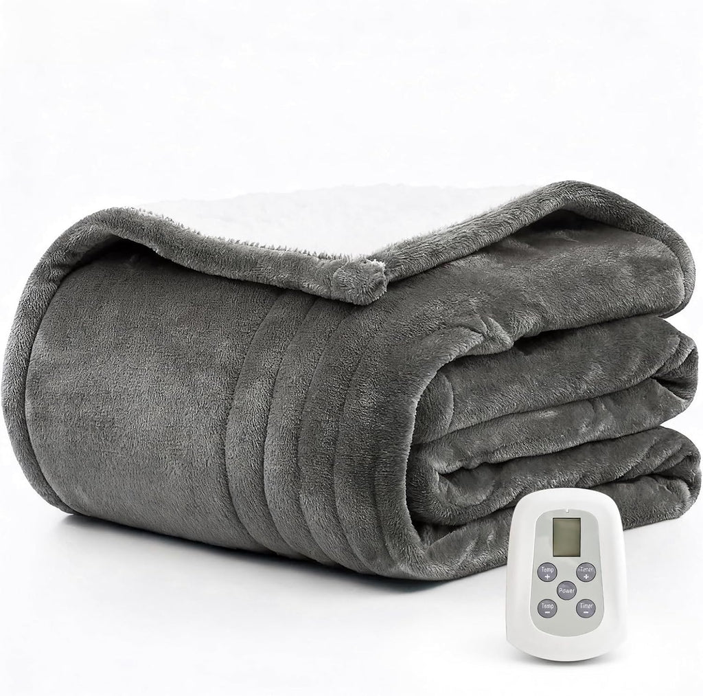 Heated Blanket Electric Blanket Twin 62"x84" Fast Heating