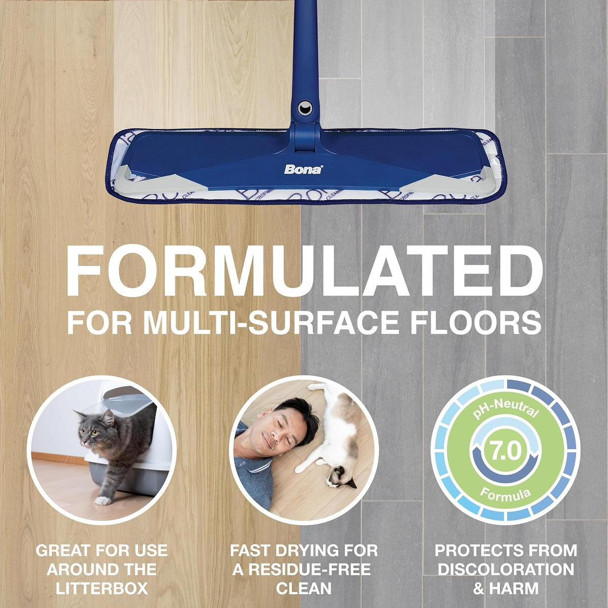 Bona® Pet System Multi-Surface Floor Cleaner Refill, Cat Formulation 128oz